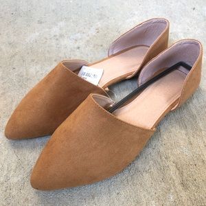 NEW Suede Tan Flats